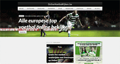 Desktop Screenshot of onlinevoetbalkijken.be